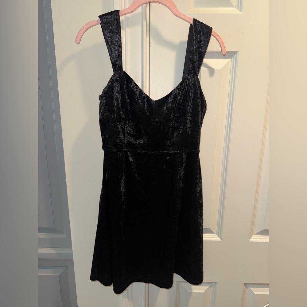 Lush Black Satin Garment